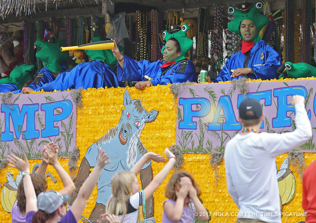 Trucks of Elks Orleans, Crescent City parade on Mardi Gras Day